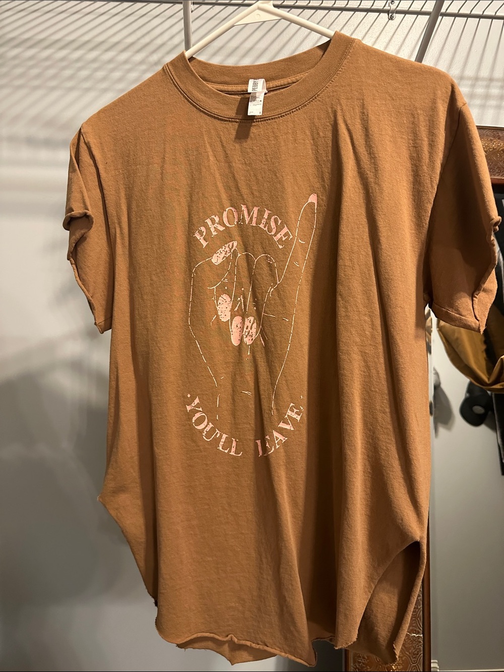 Promise Graphic Short Sleeve Tee - Brown